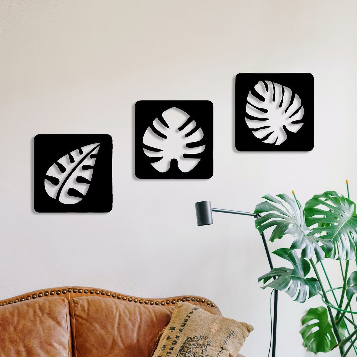 Foliage Ensemble Leaves Set of 3 Wood Wall Decor