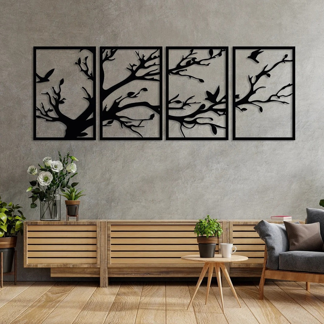 Woodland Symphony Tree Wood Wall Decor