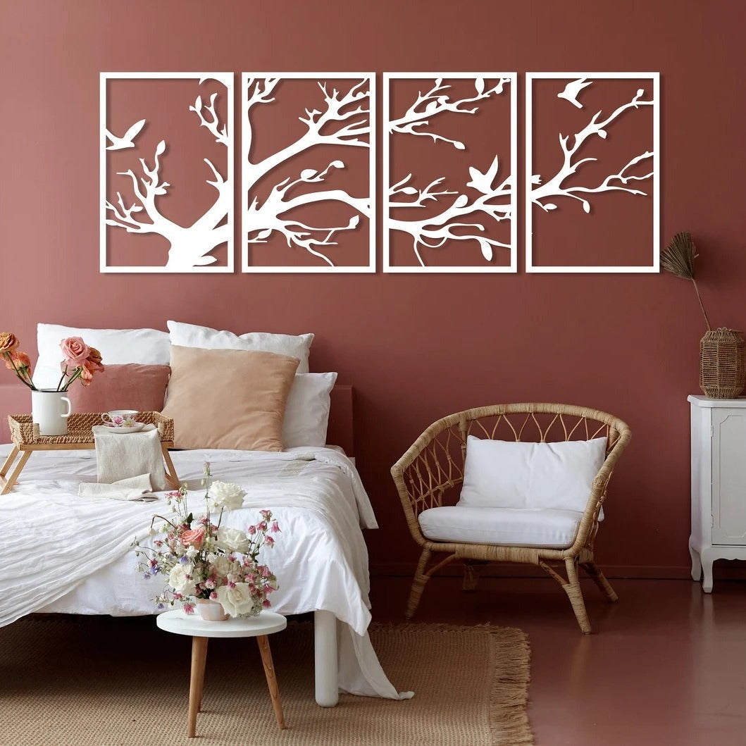 Woodland Symphony Tree Wood Wall Decor