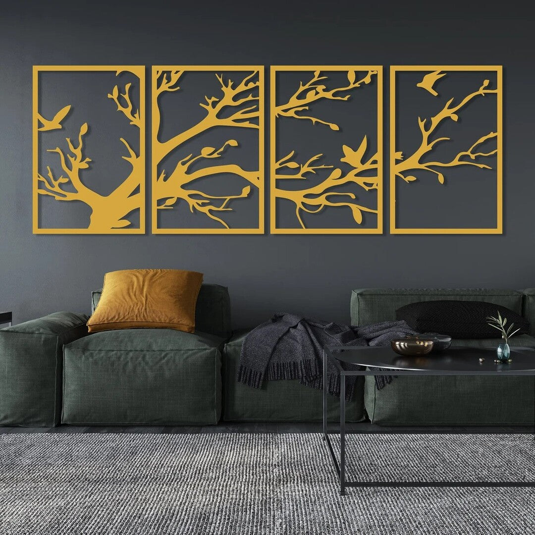 Woodland Symphony Tree Wood Wall Decor