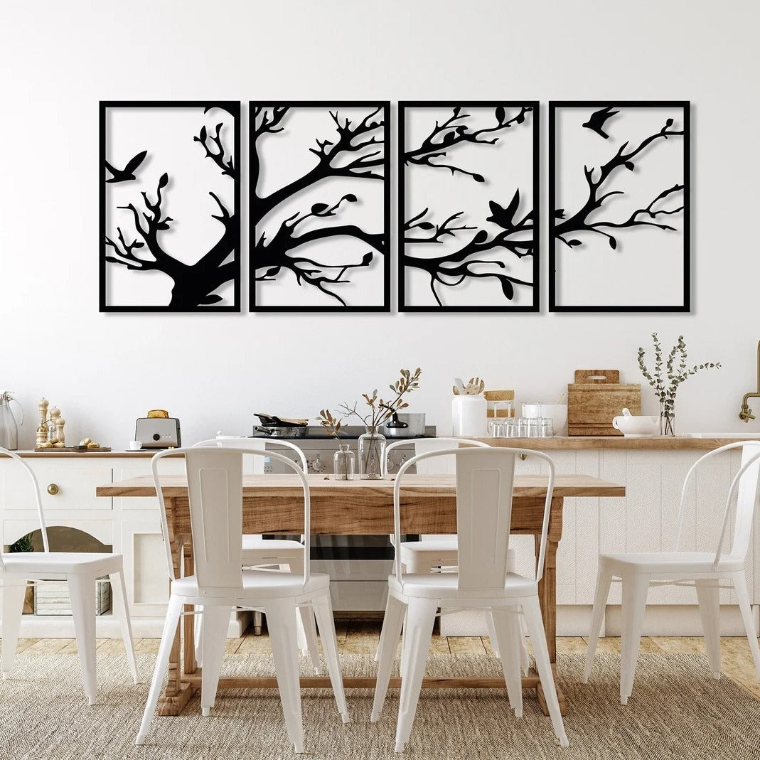 Woodland Symphony Tree Wood Wall Decor