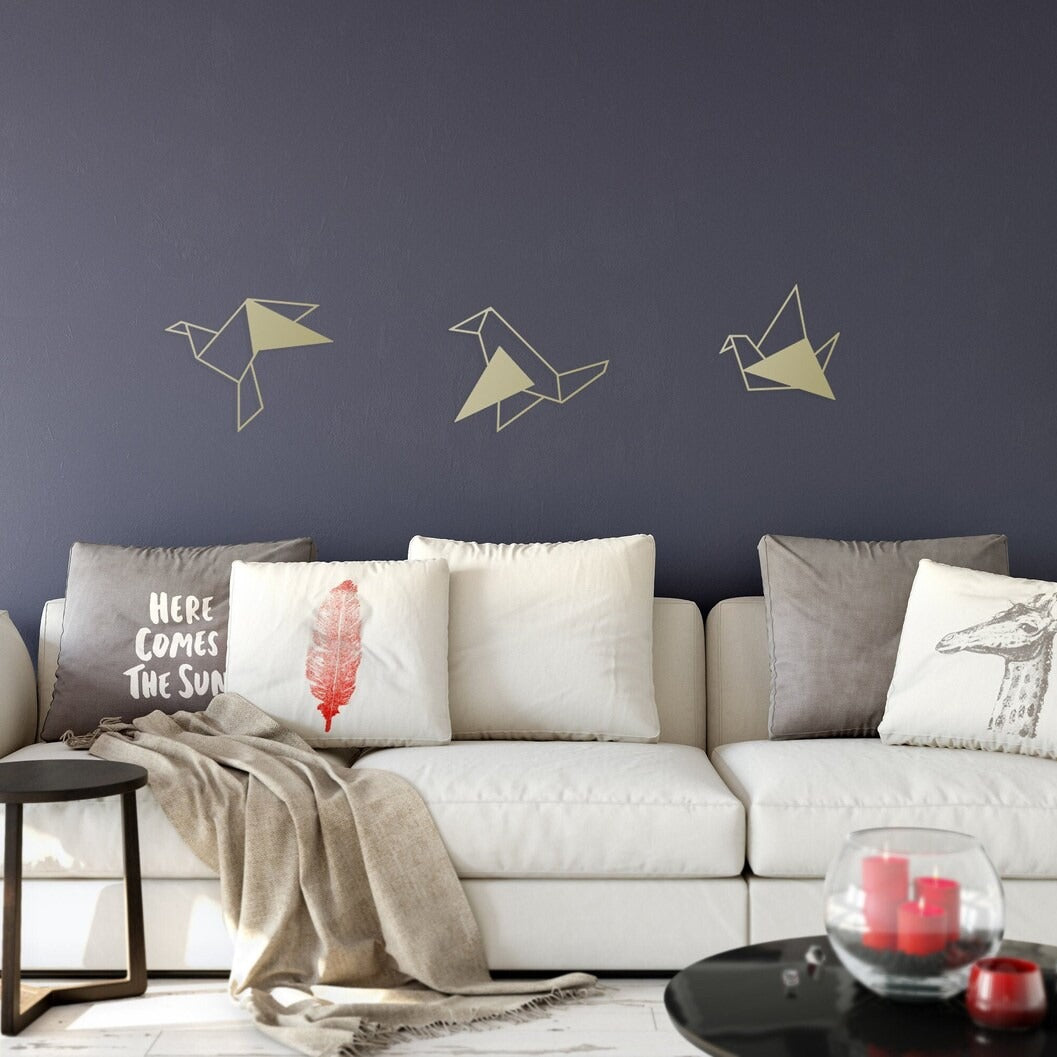 Origami Flight Ensemble Birds Wood Wall Decor