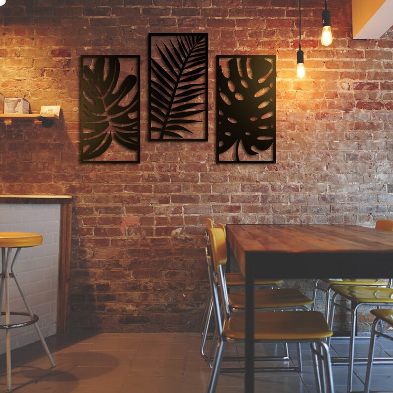 Three Leaves Design Wood Wall Decor