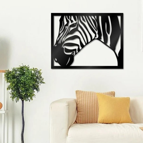 Striped Serenity Zebra Wood Wall Decor