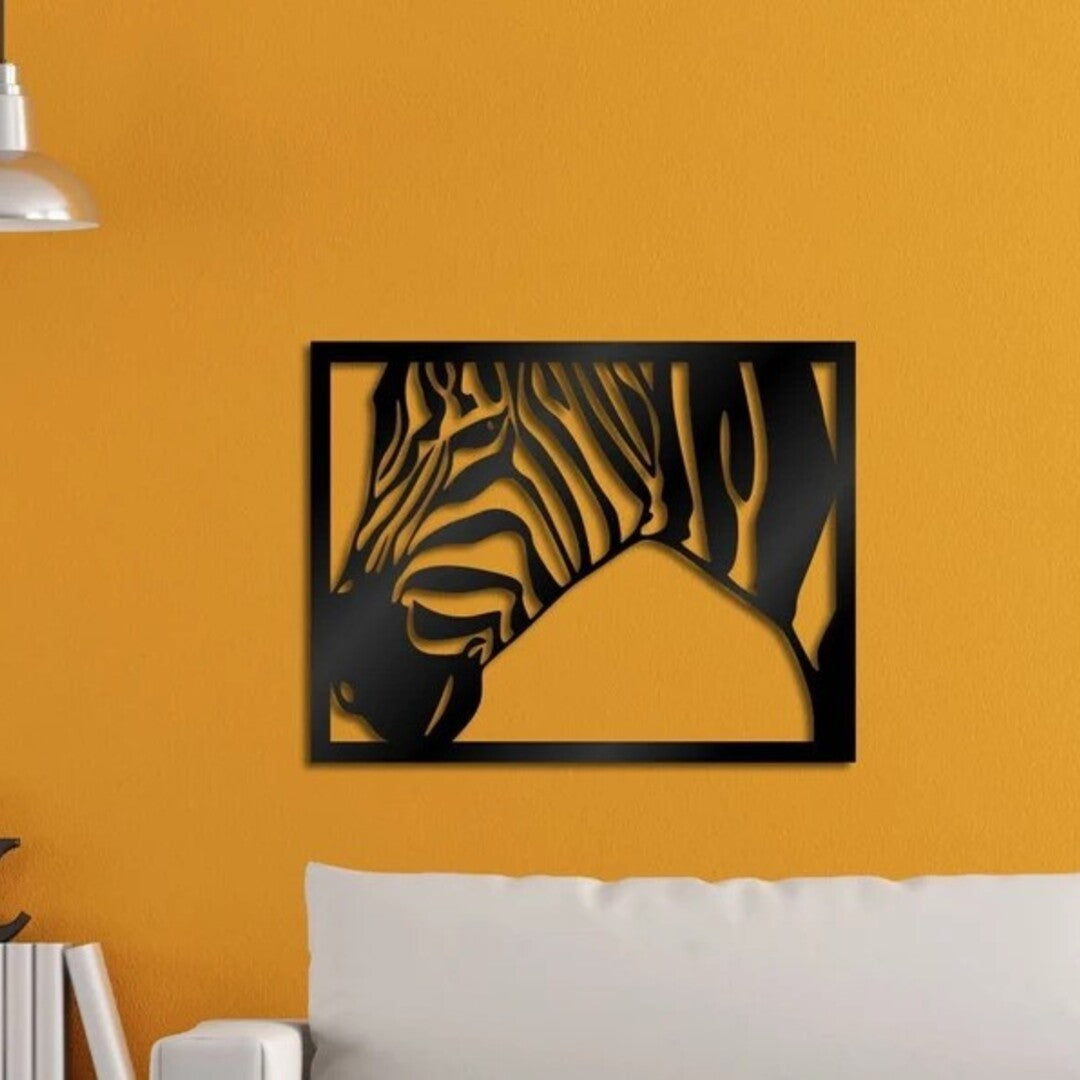 Striped Serenity Zebra Wood Wall Decor