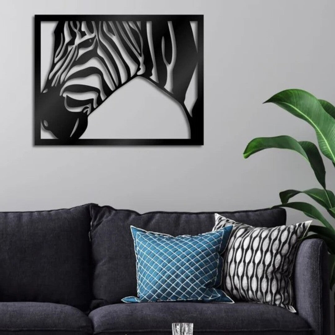 Striped Serenity Zebra Wood Wall Decor