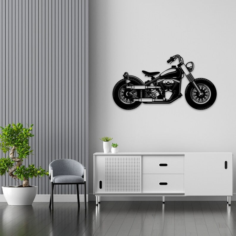 Rider's Rhapsody Bike Wood Wall Decor