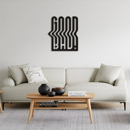 Good and Bad Design Wood Wall Decor