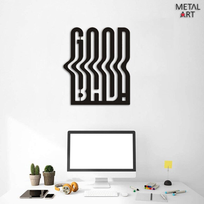 Good and Bad Design Wood Wall Decor