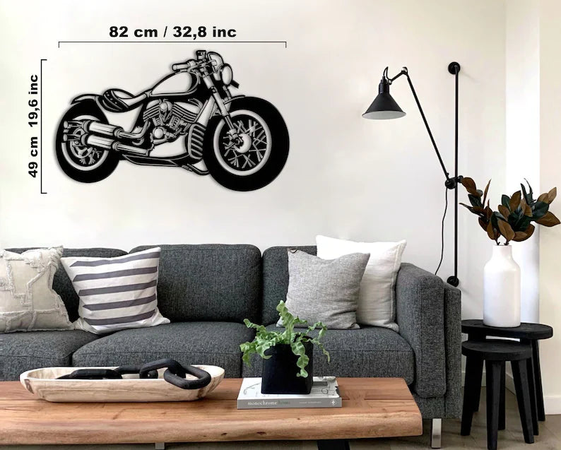 Harley Davidson Old Model Motorcycle Wall Decor