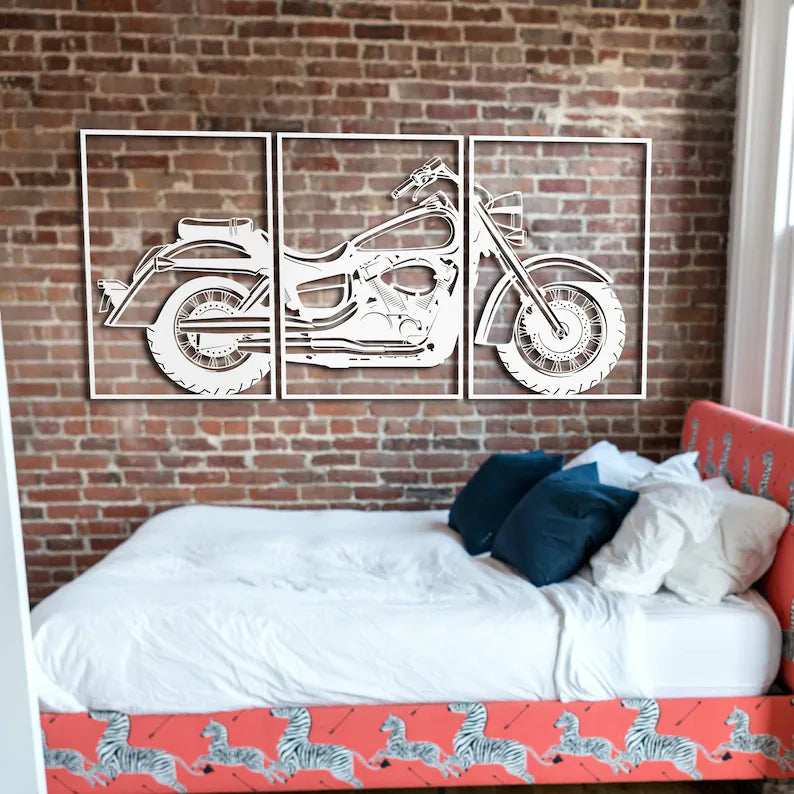 Speedster Story Bike Wood Wall Decor