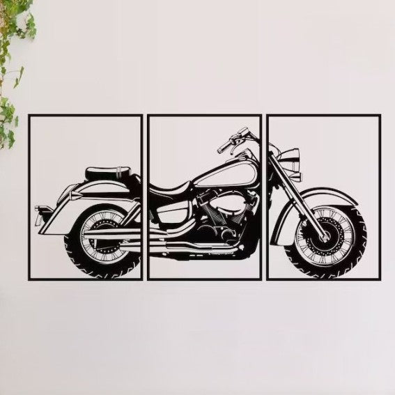 Speedster Story Bike Wood Wall Decor