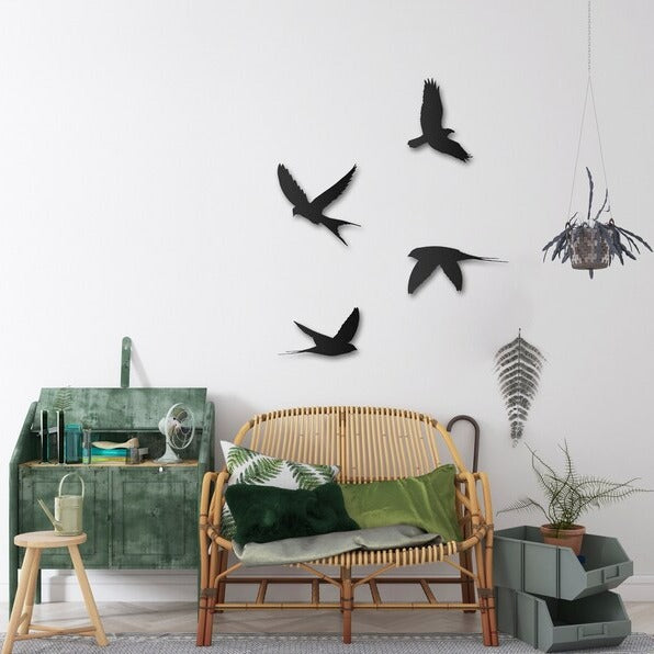 Birds Design Wood Wall Decor