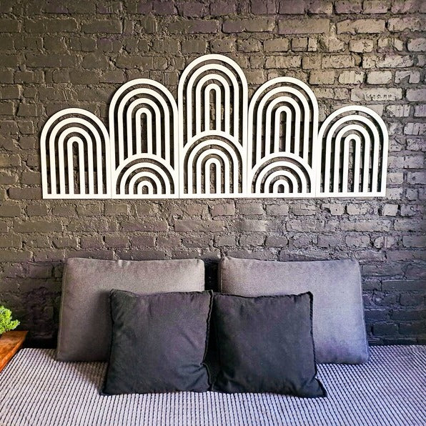 Geometric Fusion Mid Century Modern Wall Decor