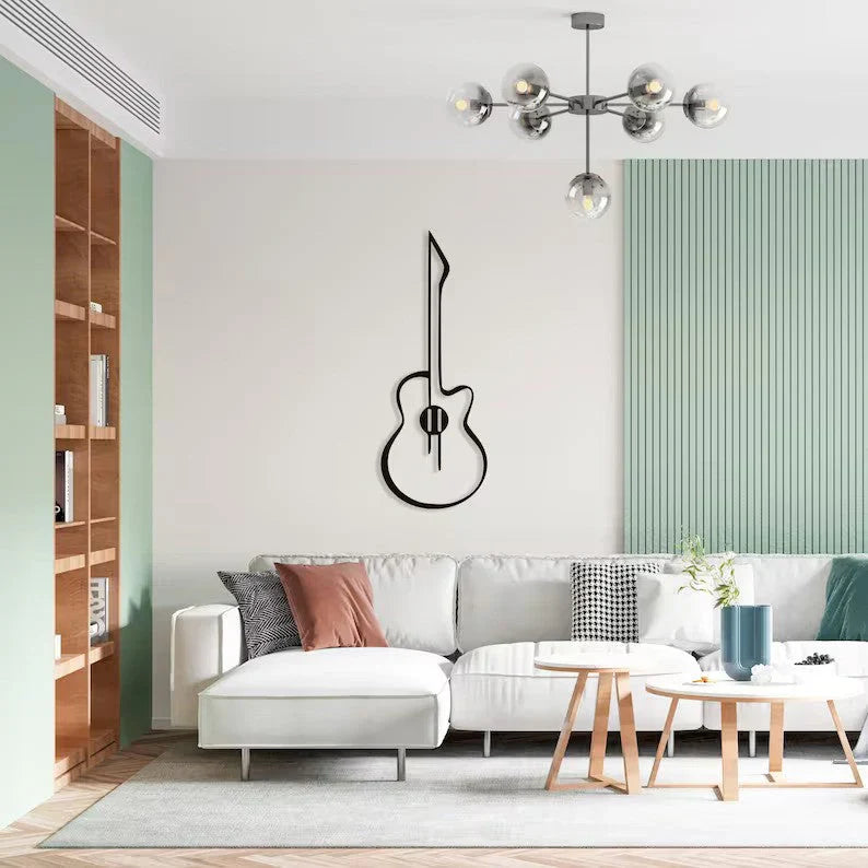 Melodic Muse Guitar Wood Wall Decor