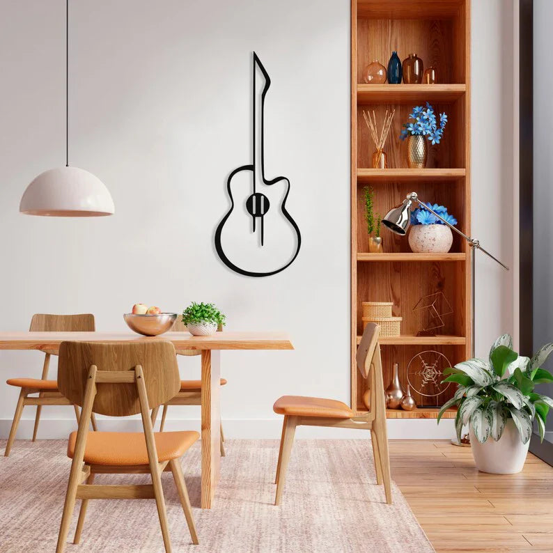 Melodic Muse Guitar Wood Wall Decor