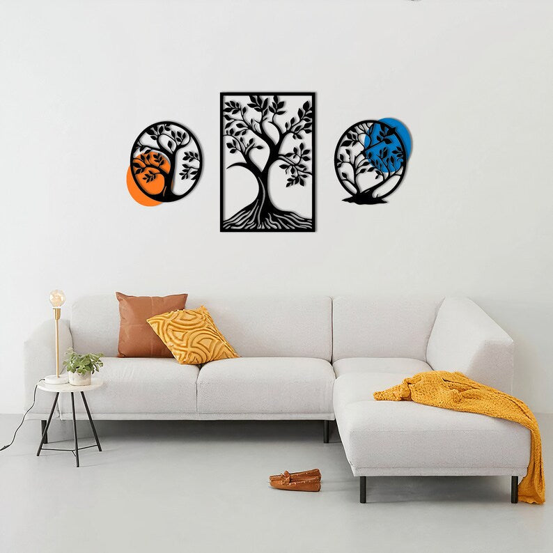 Tree Of Life 3 Pieces Wood Wall Decor