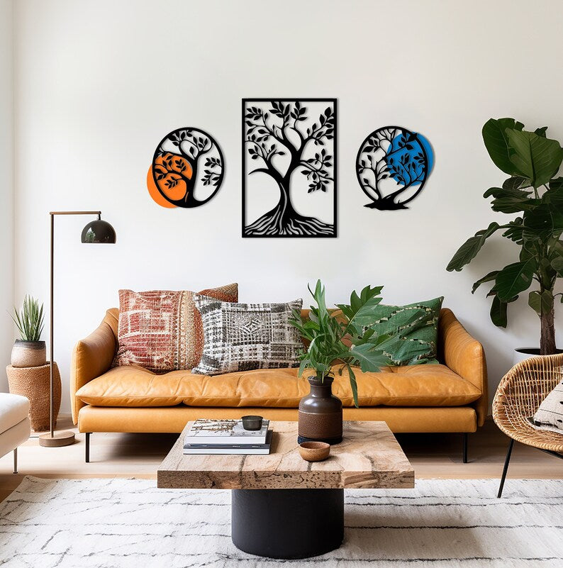 Tree Of Life 3 Pieces Wood Wall Decor