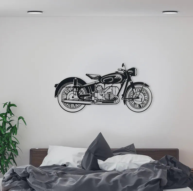 Vintage Velocity Bike Wood Wall Decor