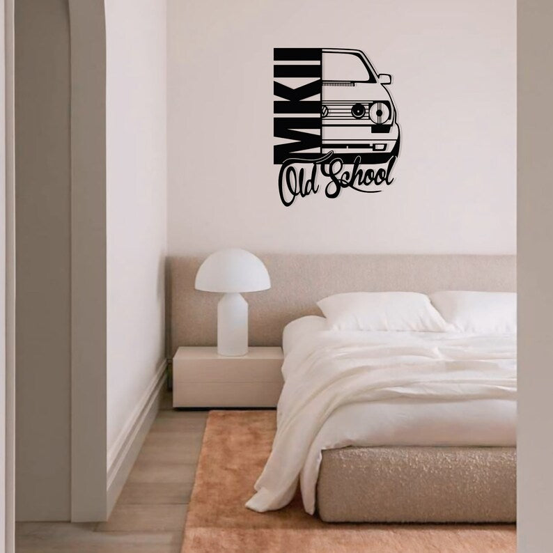 Volkswagen Golf MK2 Wood Wall Decor