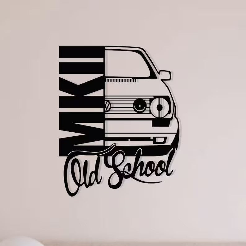 Volkswagen Golf MK2 Wood Wall Decor