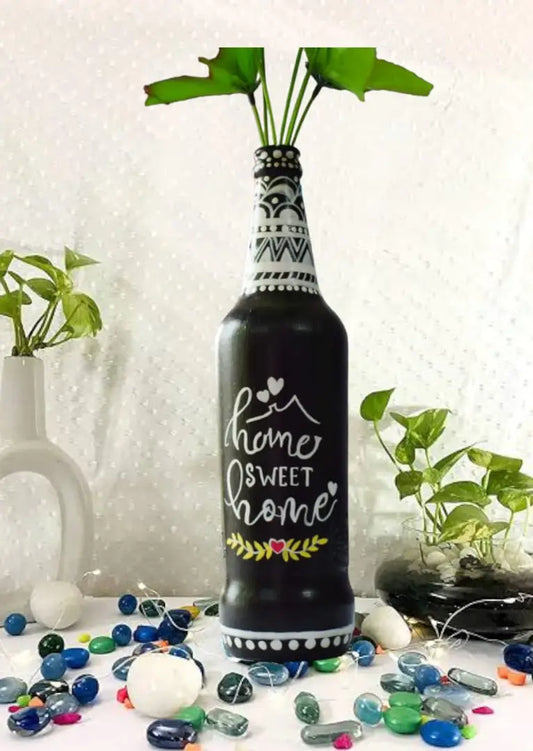 Hand Painted Bottle Vases from Home Decor
