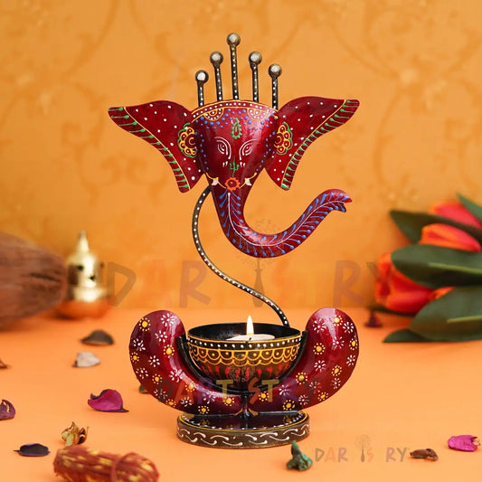 Dartistry? Tealight Candle Holder for Home Decor / Showpiece for Home Decor - Decorations Items for Home -Home Decorative Items / Home Decor Items for Living Room / Pooja Room - Corporate Gift Items